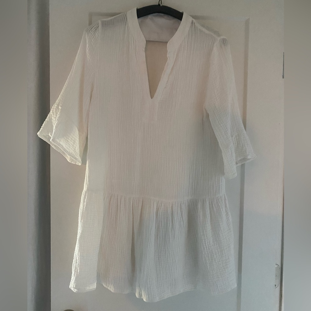 Monrow white dress/cover-up, size M
